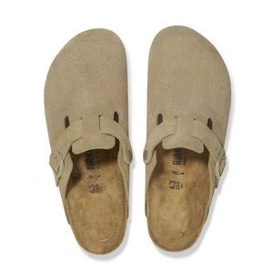 Birkenstock Beige Boston Suede Leather - 38